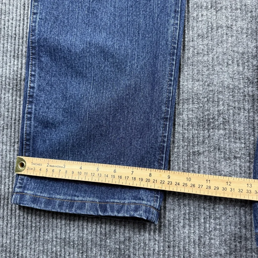 Wrangler Jeans Men 44x30 Blue Regular Fit Advanced Comfort Straight Leg